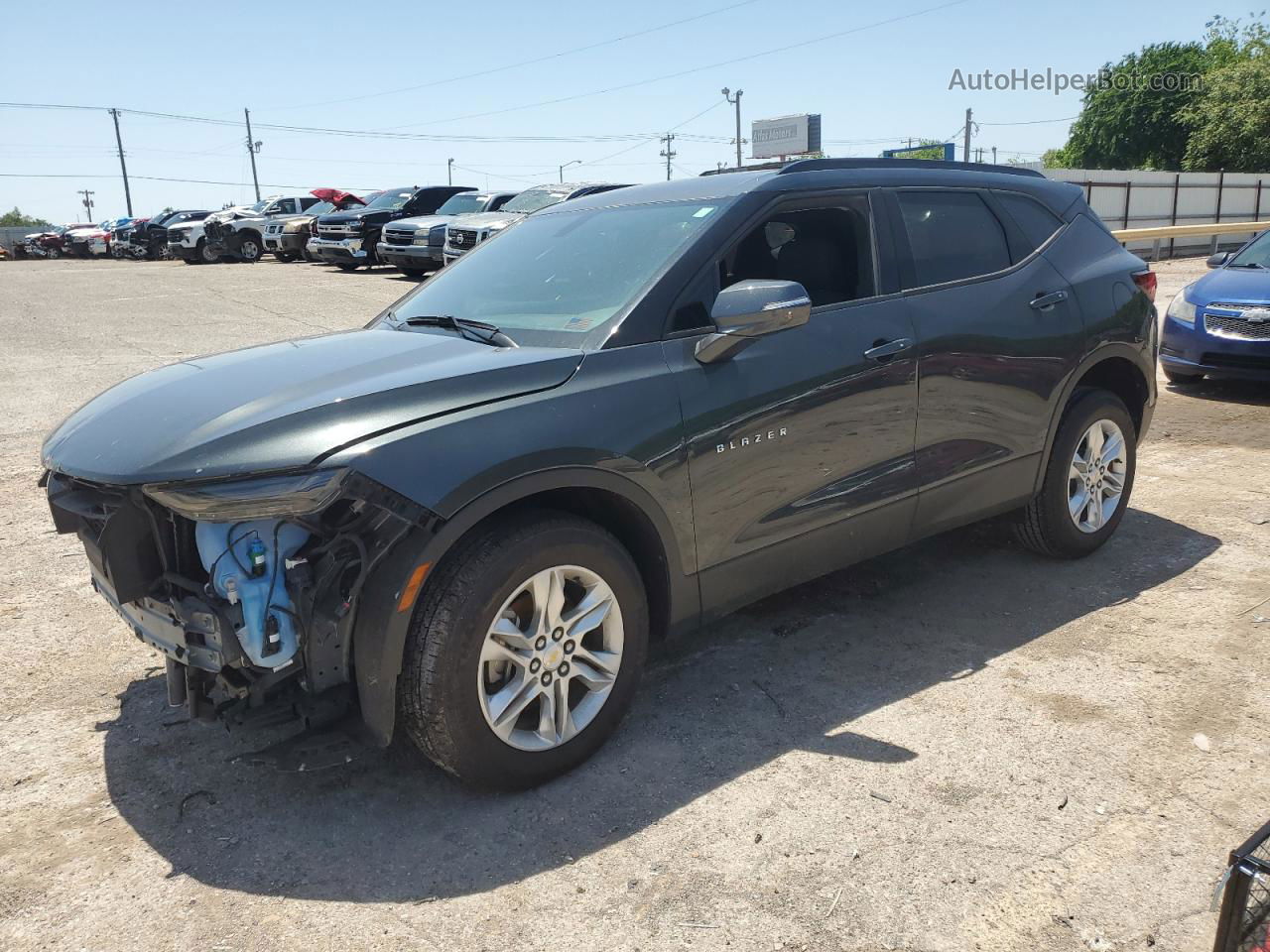 2020 Chevrolet Blazer 1lt Gray vin: 3GNKBBRA4LS564328