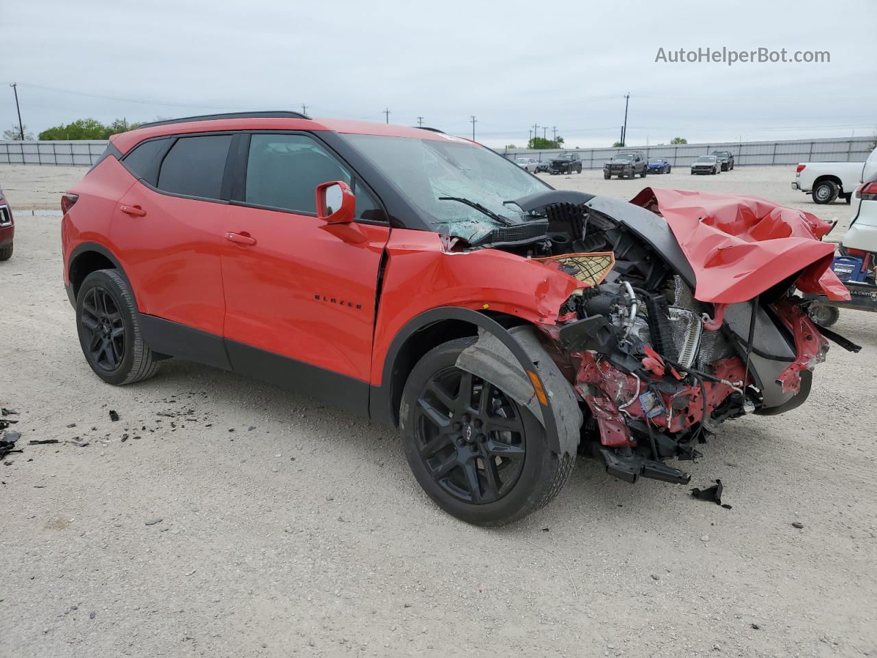 2020 Chevrolet Blazer 1lt Красный vin: 3GNKBBRA4LS587950