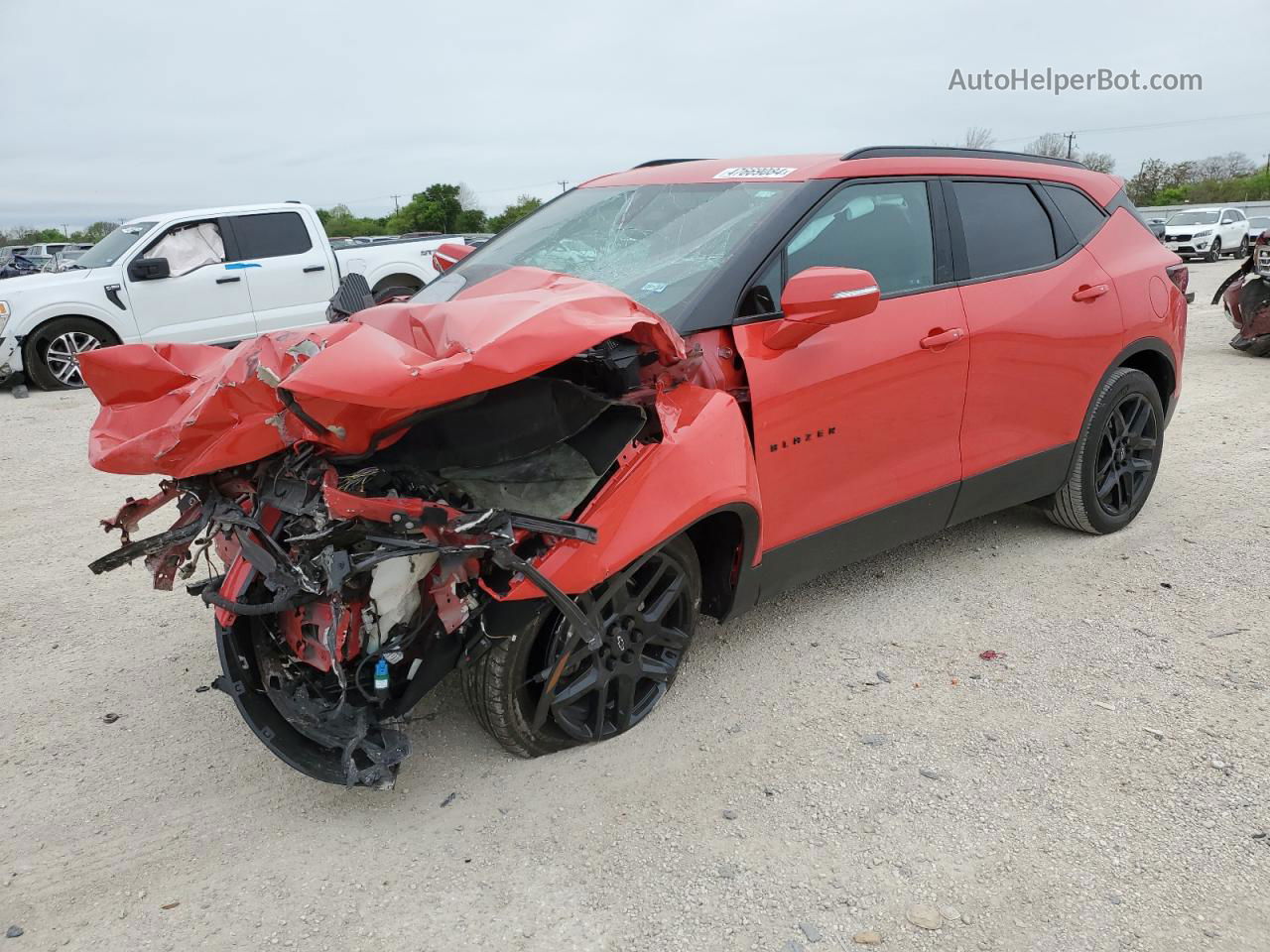 2020 Chevrolet Blazer 1lt Red vin: 3GNKBBRA4LS587950