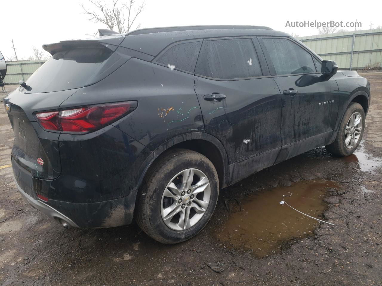 2019 Chevrolet Blazer 1lt Black vin: 3GNKBBRA5KS674772