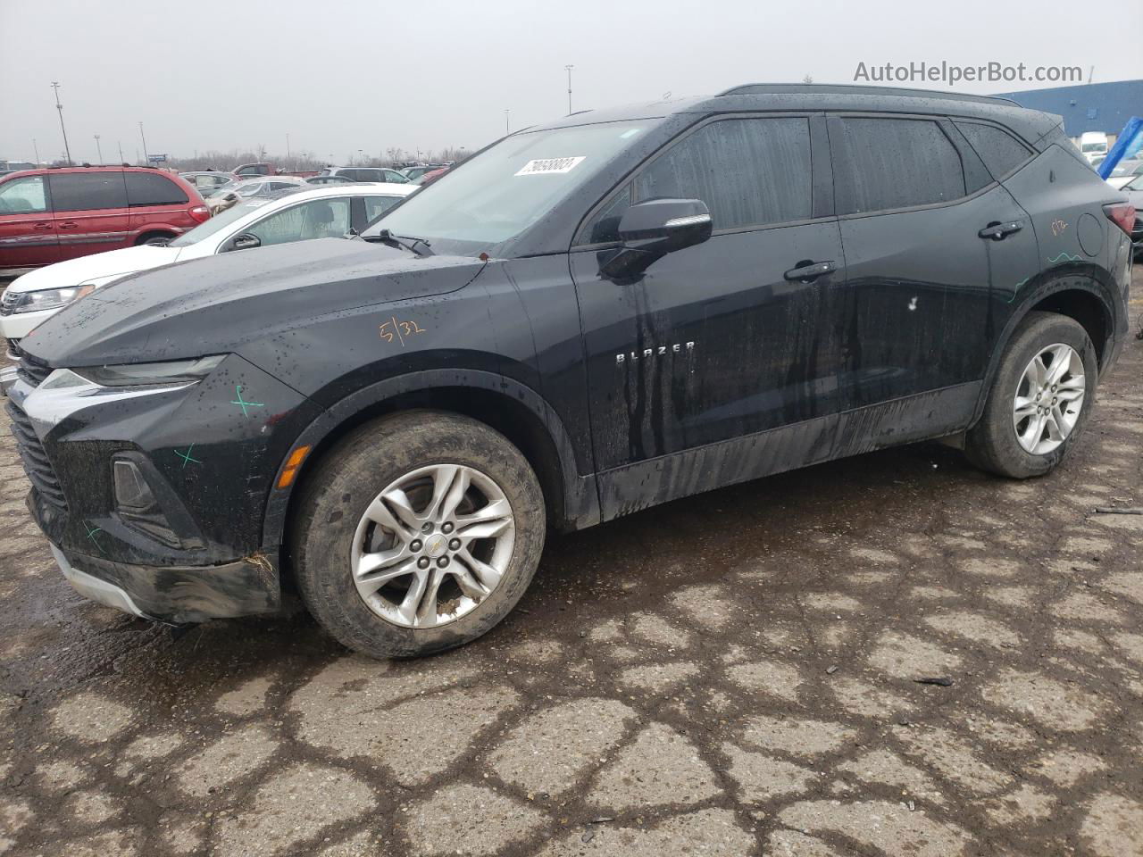 2019 Chevrolet Blazer 1lt Black vin: 3GNKBBRA5KS674772