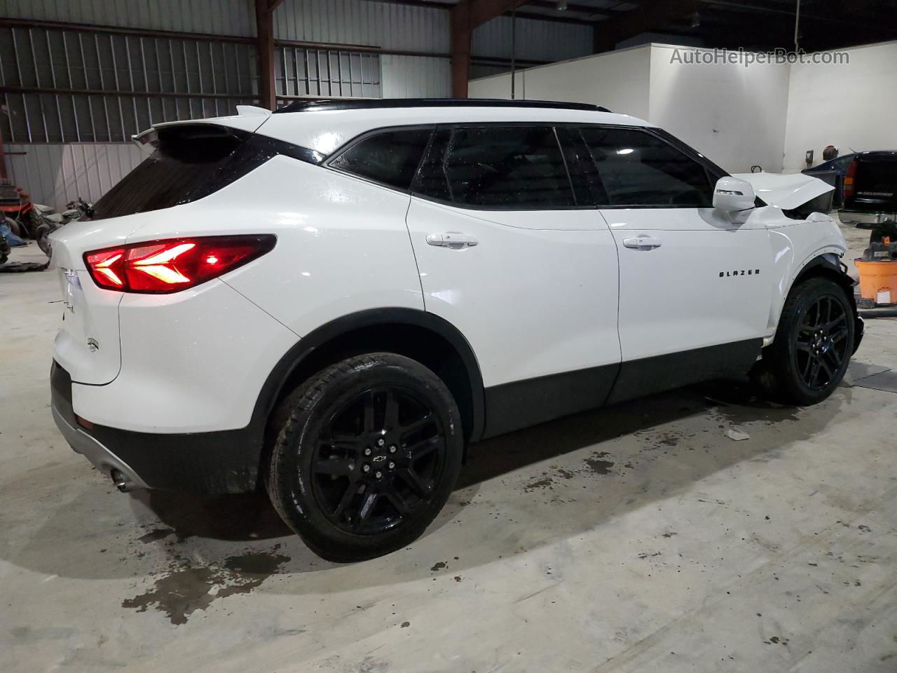 2019 Chevrolet Blazer 1lt White vin: 3GNKBBRA6KS682167