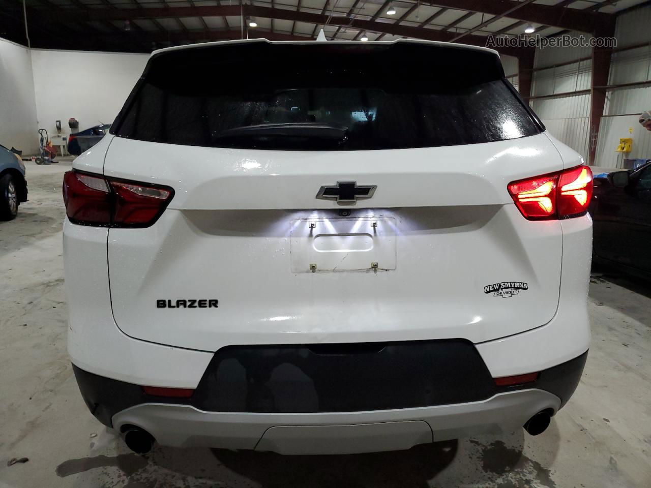 2019 Chevrolet Blazer 1lt White vin: 3GNKBBRA6KS682167