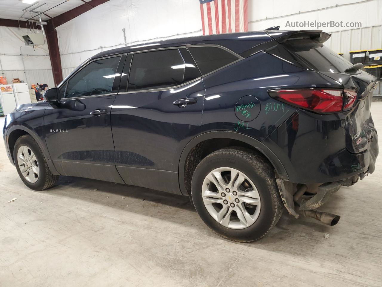 2020 Chevrolet Blazer 1lt Blue vin: 3GNKBBRA6LS618440