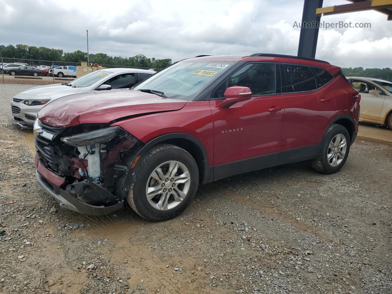 2020 Chevrolet Blazer 1lt Красный vin: 3GNKBBRA7LS551783