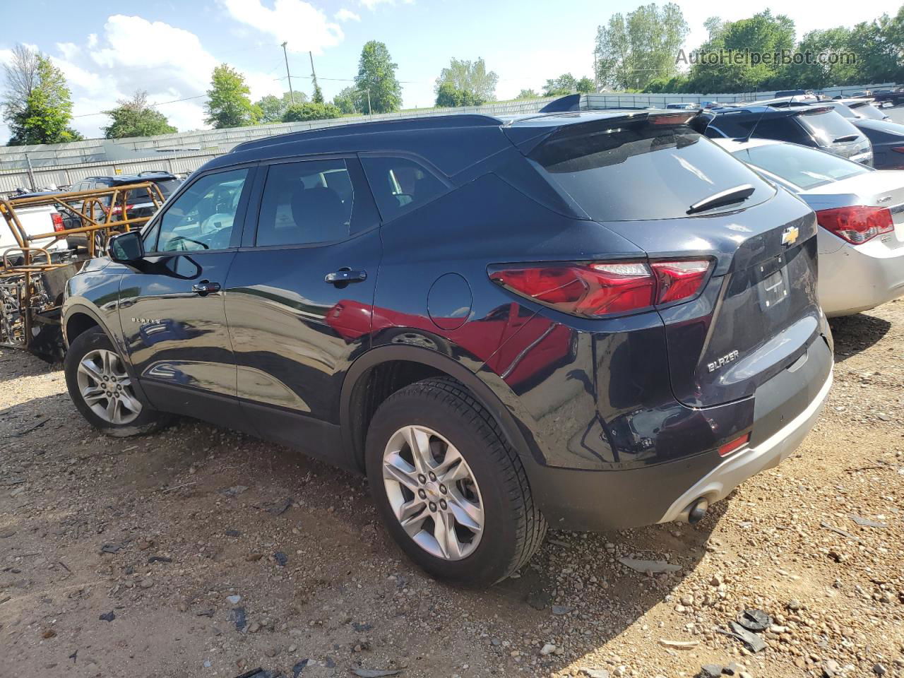 2020 Chevrolet Blazer 1lt Blue vin: 3GNKBBRA9LS572151