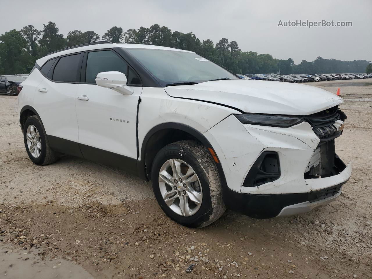 2020 Chevrolet Blazer 1lt White vin: 3GNKBBRA9LS663792