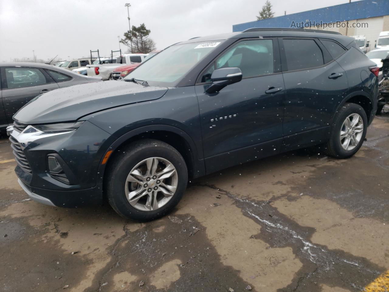 2019 Chevrolet Blazer 1lt Gray vin: 3GNKBBRAXKS625244