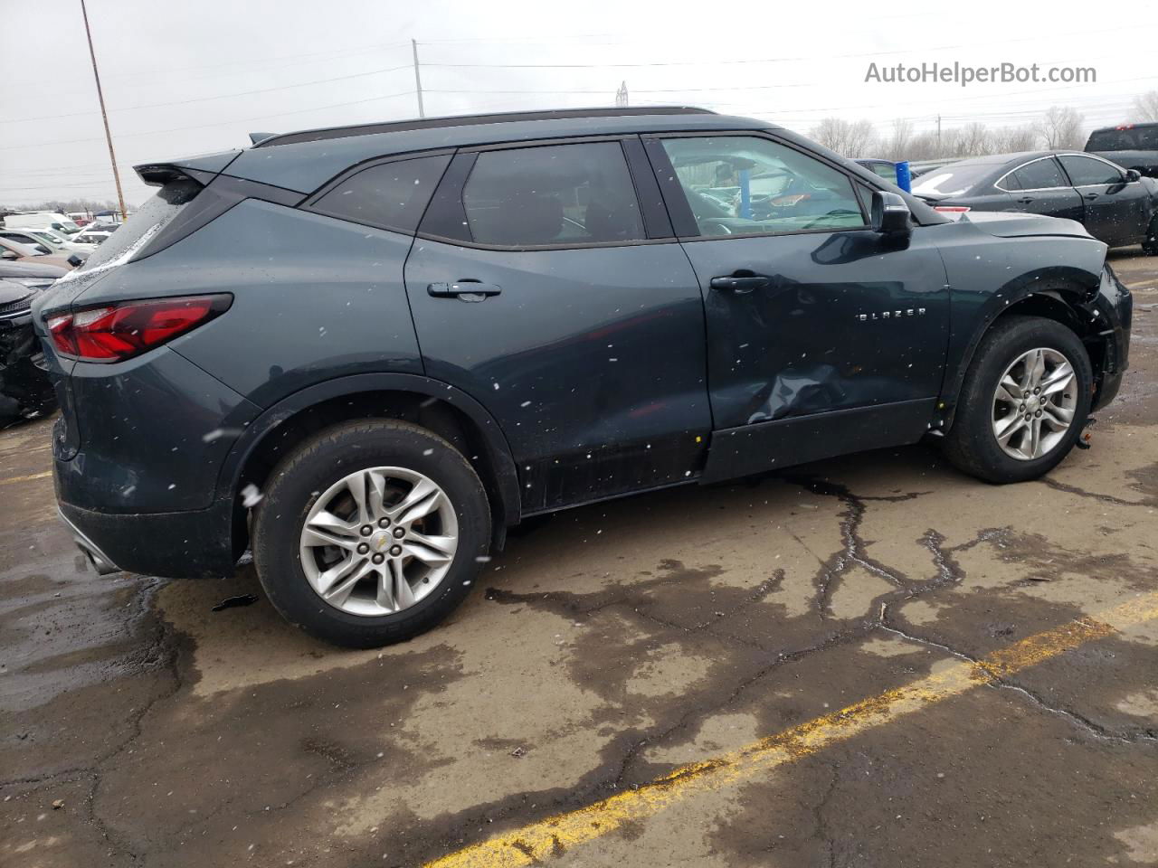 2019 Chevrolet Blazer 1lt Gray vin: 3GNKBBRAXKS625244