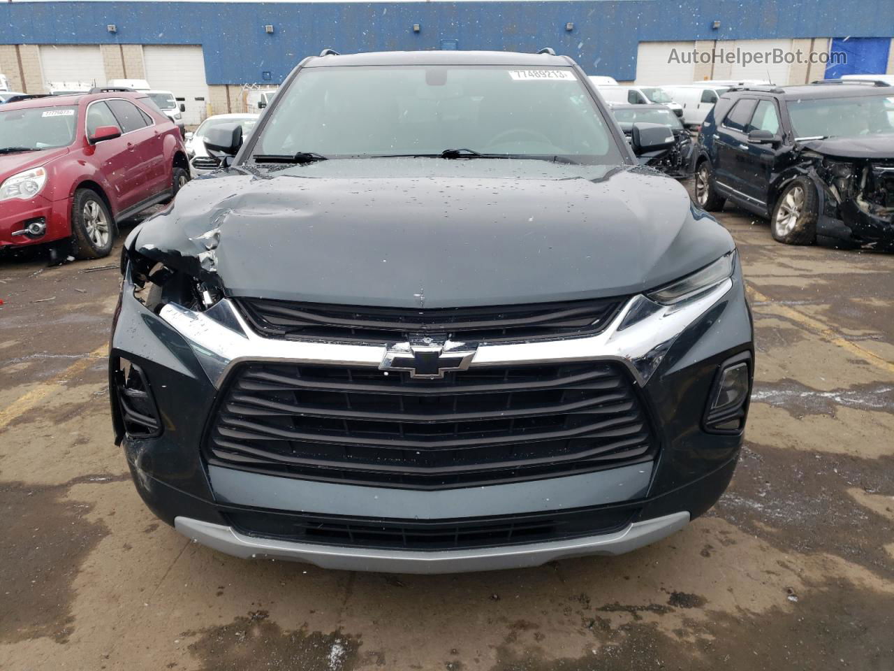 2019 Chevrolet Blazer 1lt Gray vin: 3GNKBBRAXKS625244