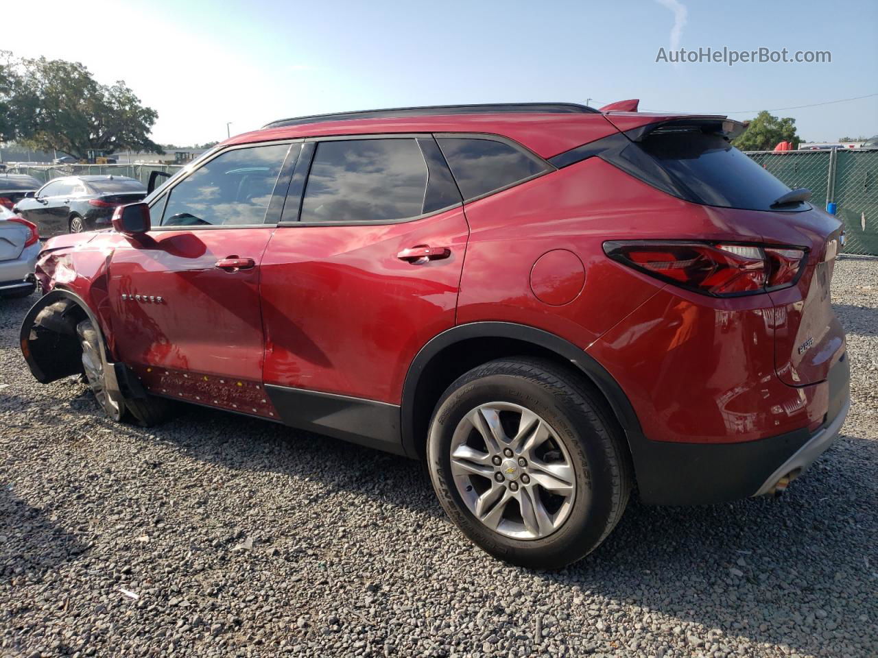 2020 Chevrolet Blazer 1lt Maroon vin: 3GNKBBRAXLS613032