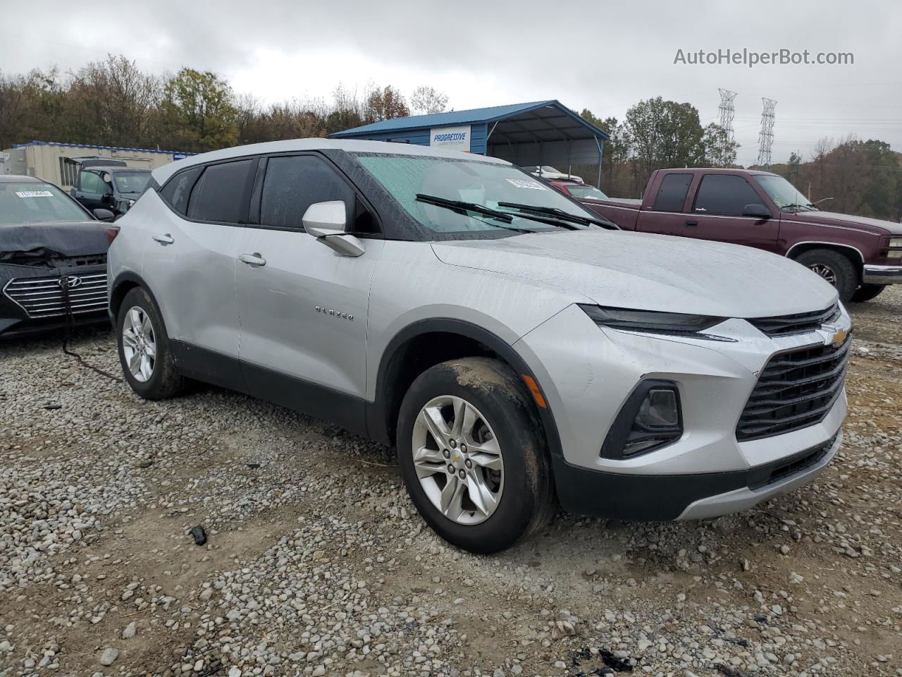 2020 Chevrolet Blazer 2lt Серый vin: 3GNKBCRS0LS552594