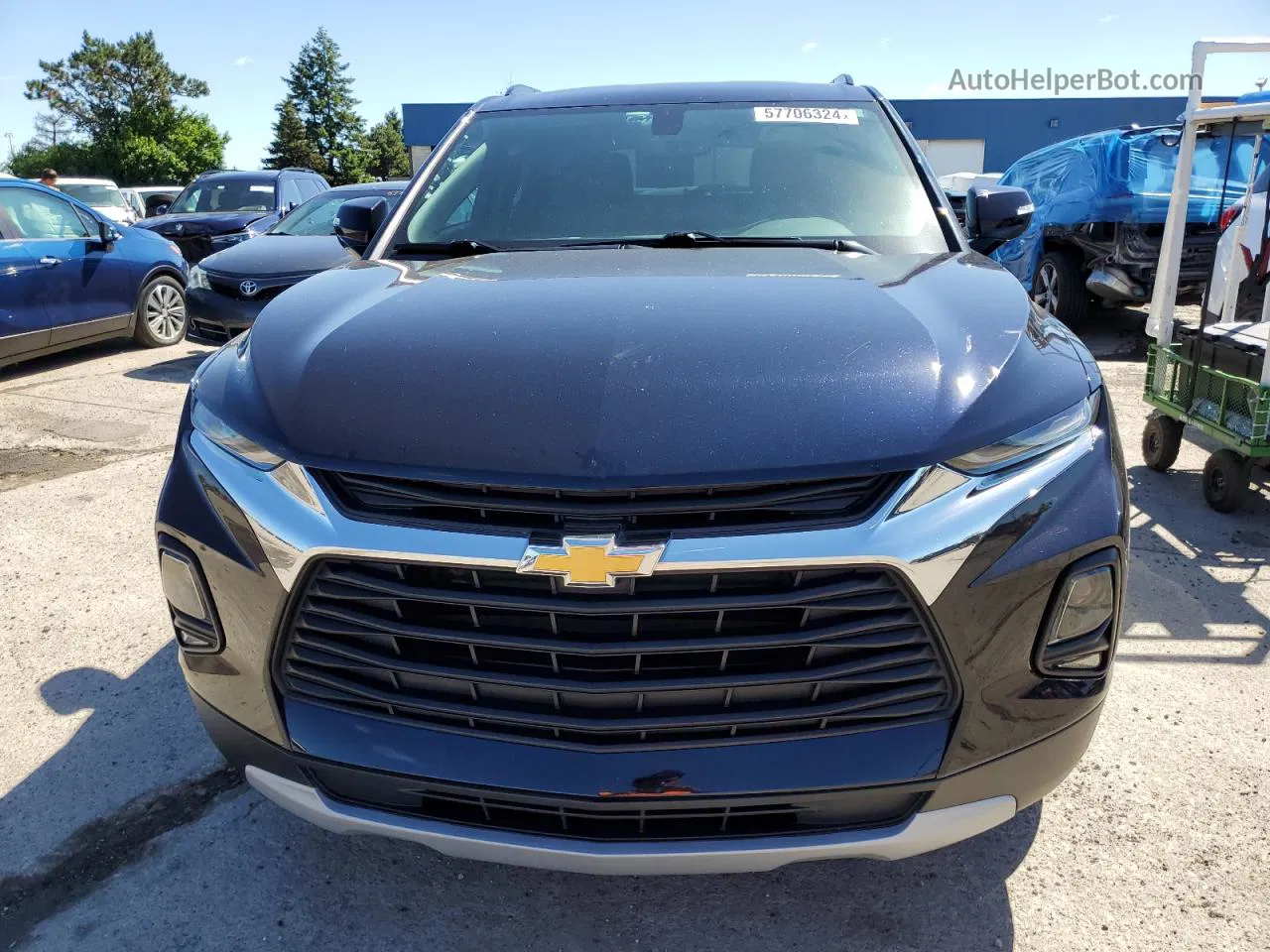 2020 Chevrolet Blazer 2lt Blue vin: 3GNKBCRS1LS719514