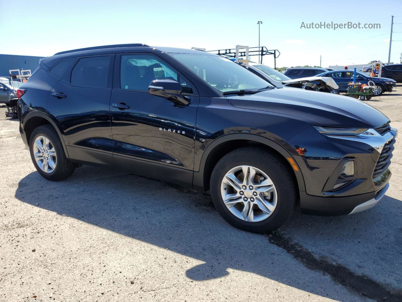 2020 Chevrolet Blazer 2lt Blue vin: 3GNKBCRS1LS719514