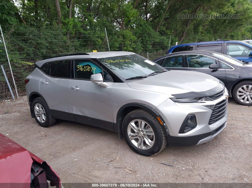 2019 Chevrolet Blazer   Silver vin: 3GNKBCRS3KS691441