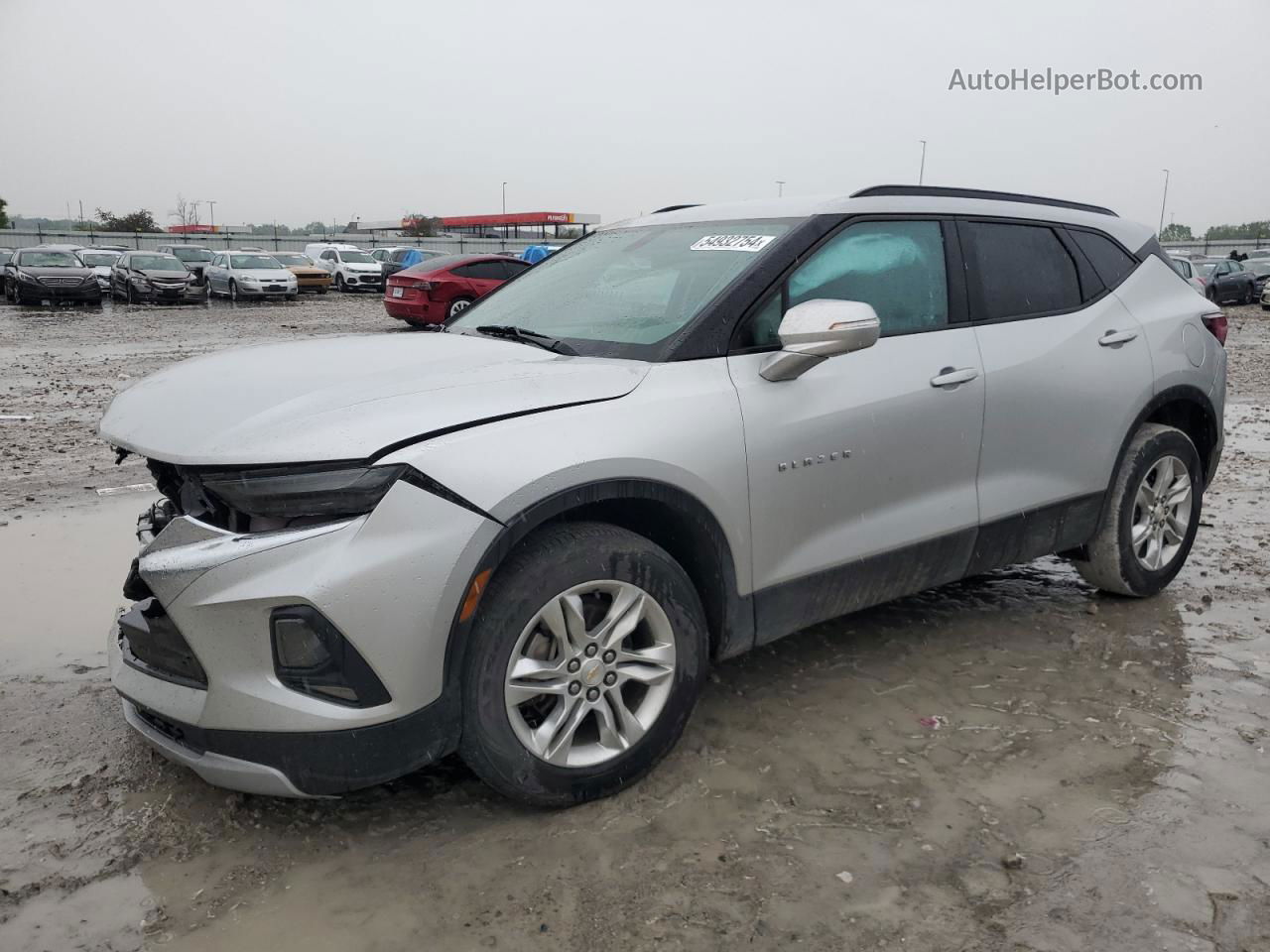 2019 Chevrolet Blazer 2lt Silver vin: 3GNKBCRS3KS699572