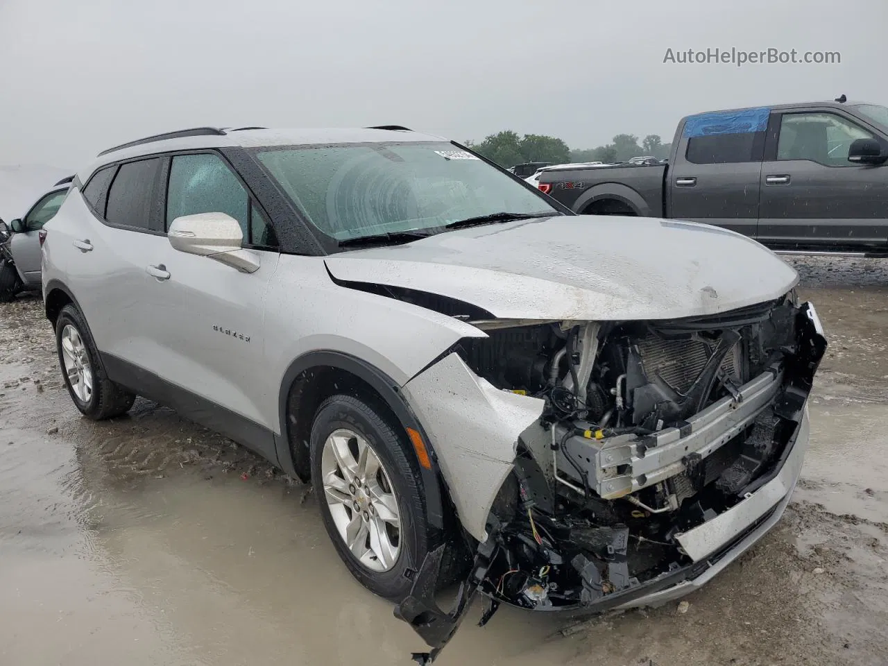 2019 Chevrolet Blazer 2lt Silver vin: 3GNKBCRS3KS699572