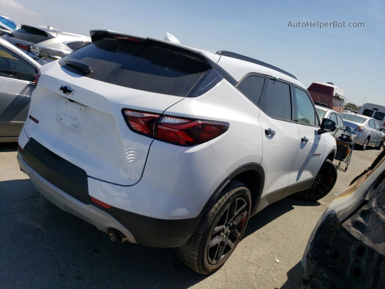 2020 Chevrolet Blazer 2lt White vin: 3GNKBCRS3LS626106