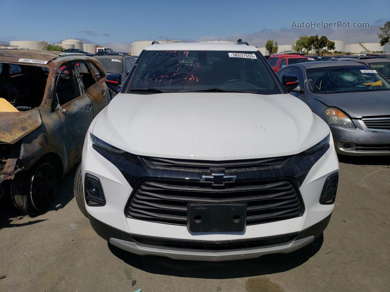 2020 Chevrolet Blazer 2lt White vin: 3GNKBCRS3LS626106