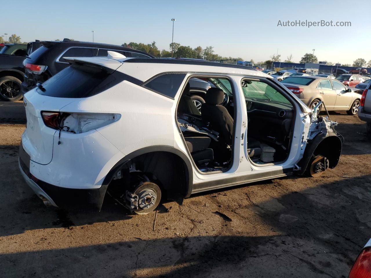 2020 Chevrolet Blazer 2lt White vin: 3GNKBCRS3LS658716