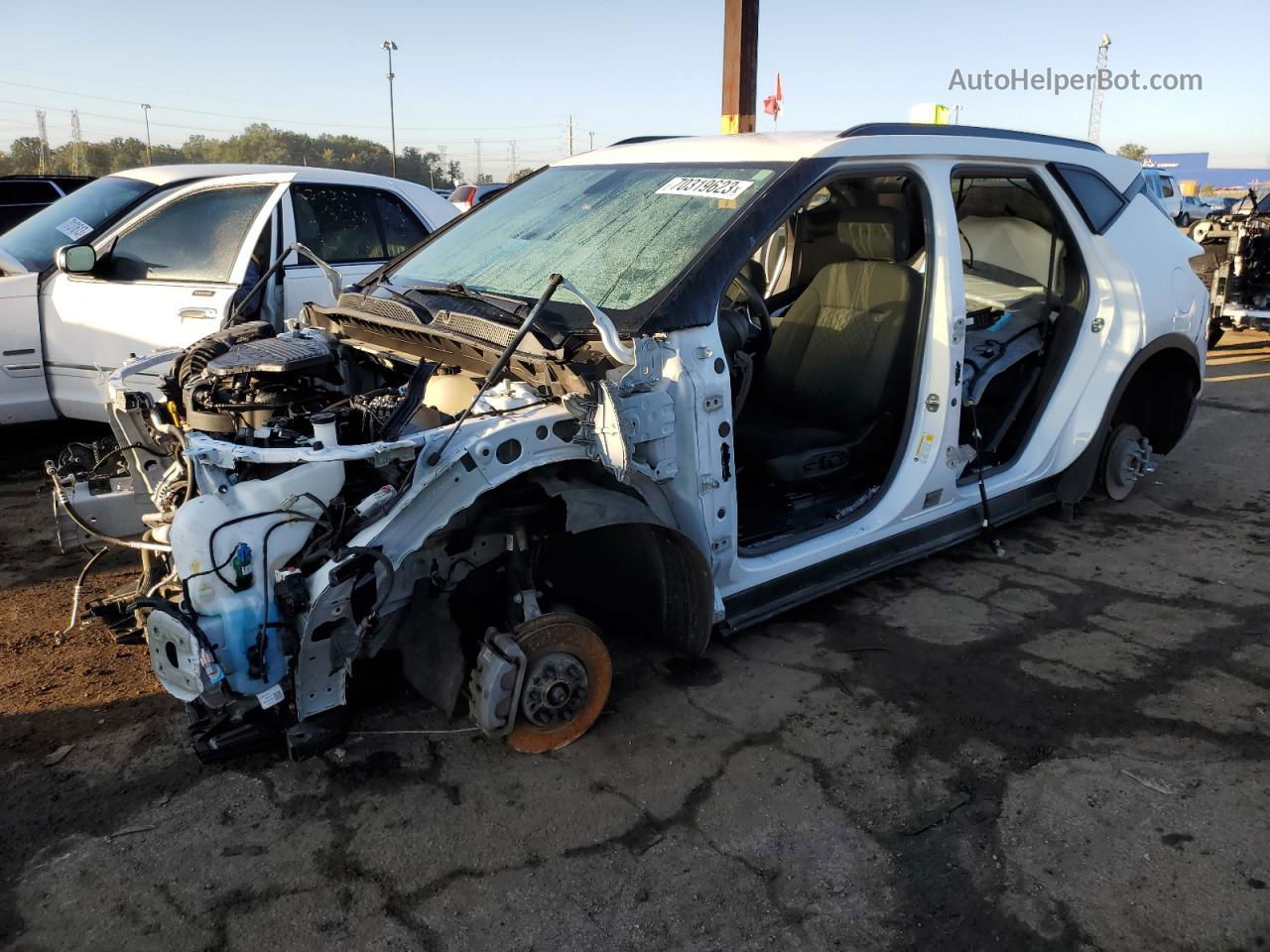 2020 Chevrolet Blazer 2lt White vin: 3GNKBCRS3LS658716