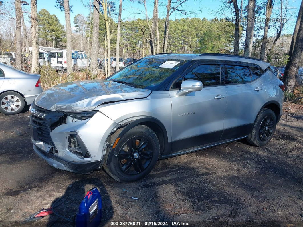 2019 Chevrolet Blazer   Silver vin: 3GNKBCRS4KS691576