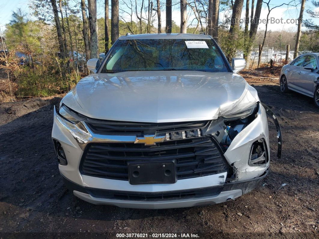 2019 Chevrolet Blazer   Silver vin: 3GNKBCRS4KS691576