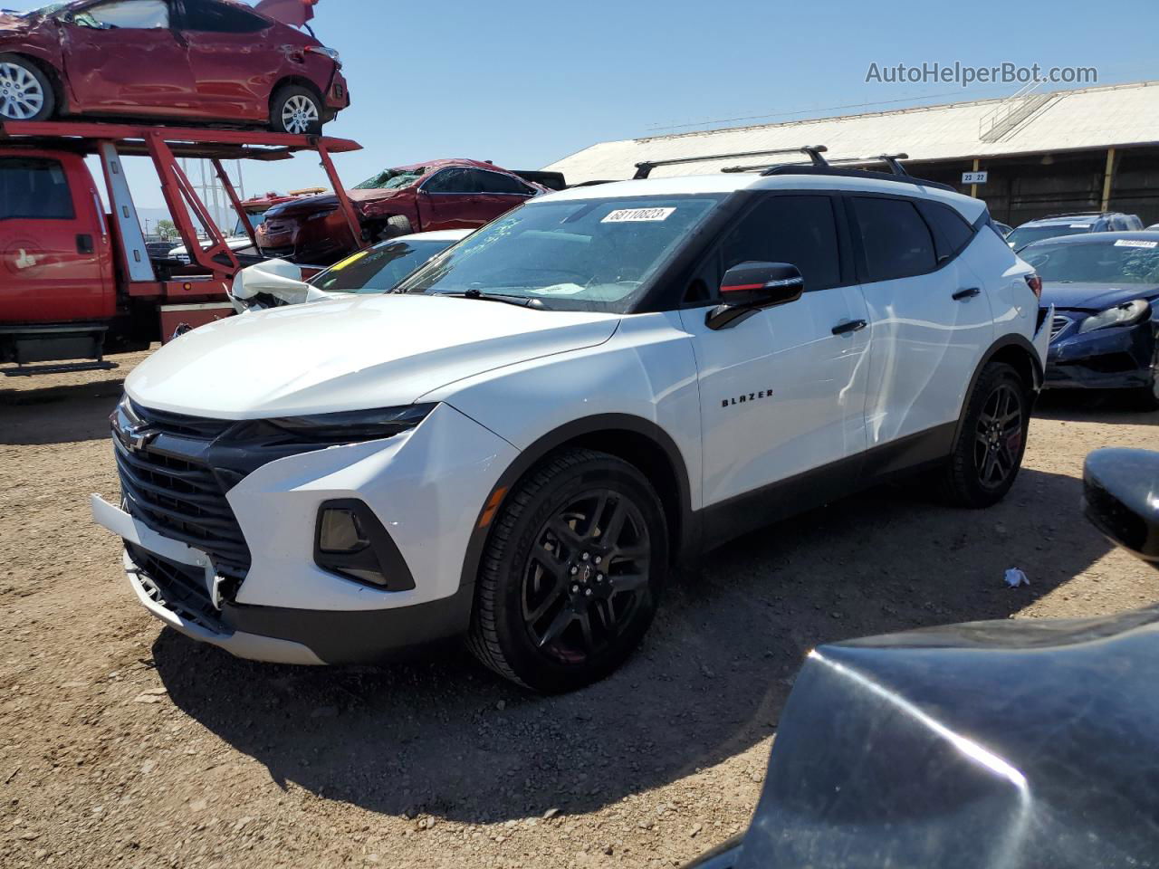 2020 Chevrolet Blazer 2lt White vin: 3GNKBCRS6LS599211