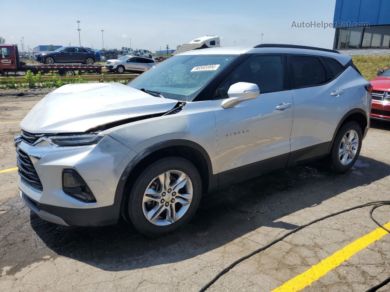 2019 Chevrolet Blazer 2lt Silver vin: 3GNKBCRS7KS575577