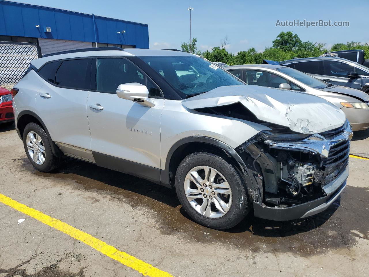 2019 Chevrolet Blazer 2lt Серебряный vin: 3GNKBCRS7KS575577