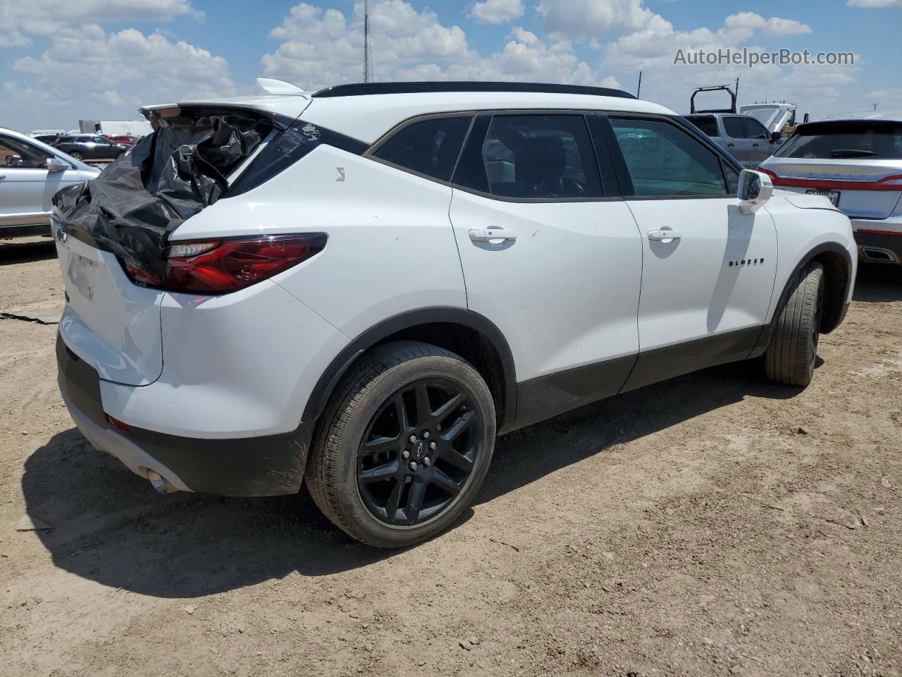 2020 Chevrolet Blazer 2lt White vin: 3GNKBCRS7LS558389