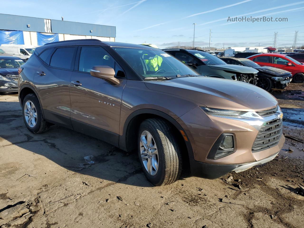 2019 Chevrolet Blazer 2lt Brown vin: 3GNKBCRS8KS653557