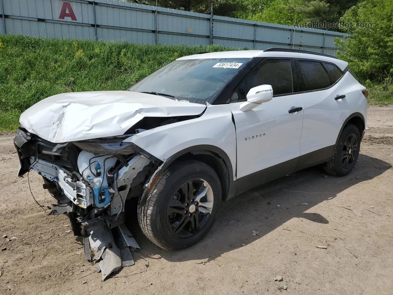 2020 Chevrolet Blazer 2lt White vin: 3GNKBCRS8LS716142