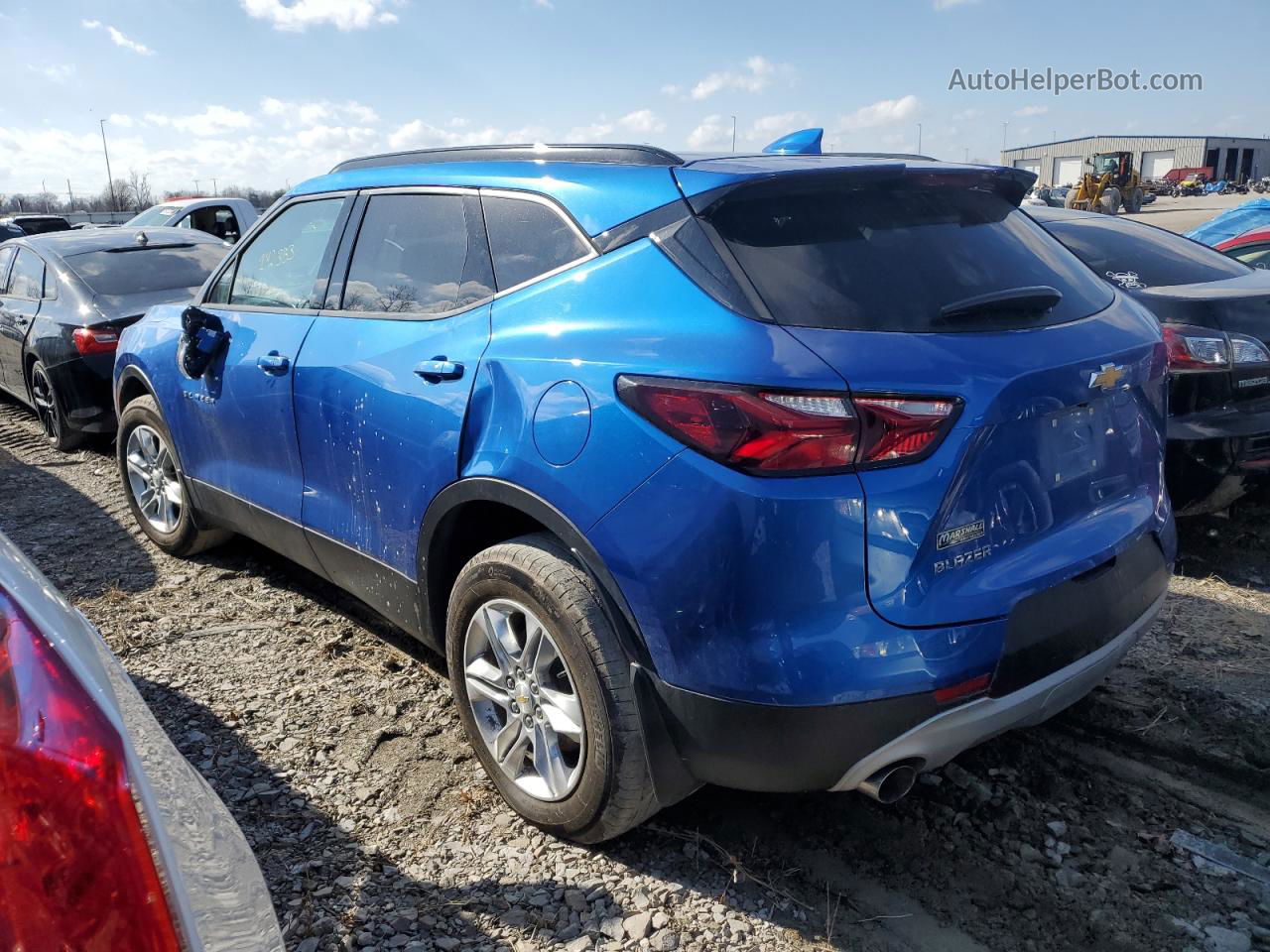 2019 Chevrolet Blazer 2lt Blue vin: 3GNKBCRSXKS620835