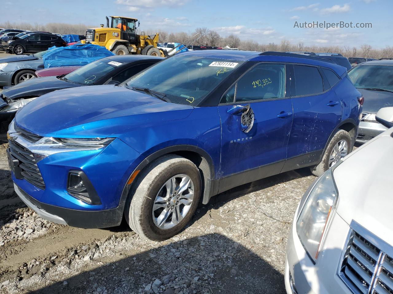 2019 Chevrolet Blazer 2lt Blue vin: 3GNKBCRSXKS620835