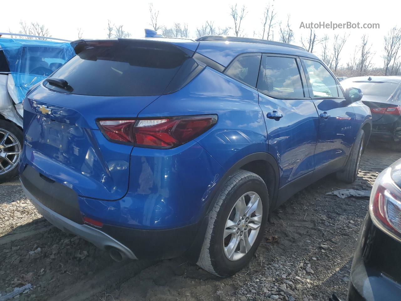 2019 Chevrolet Blazer 2lt Blue vin: 3GNKBCRSXKS620835