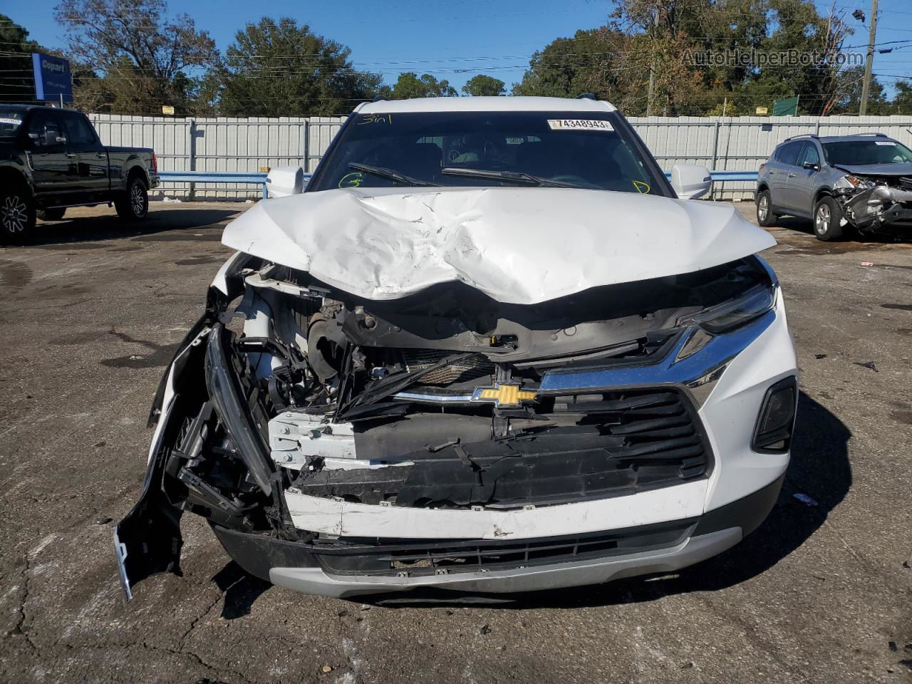 2021 Chevrolet Blazer 3lt White vin: 3GNKBDR46MS548333