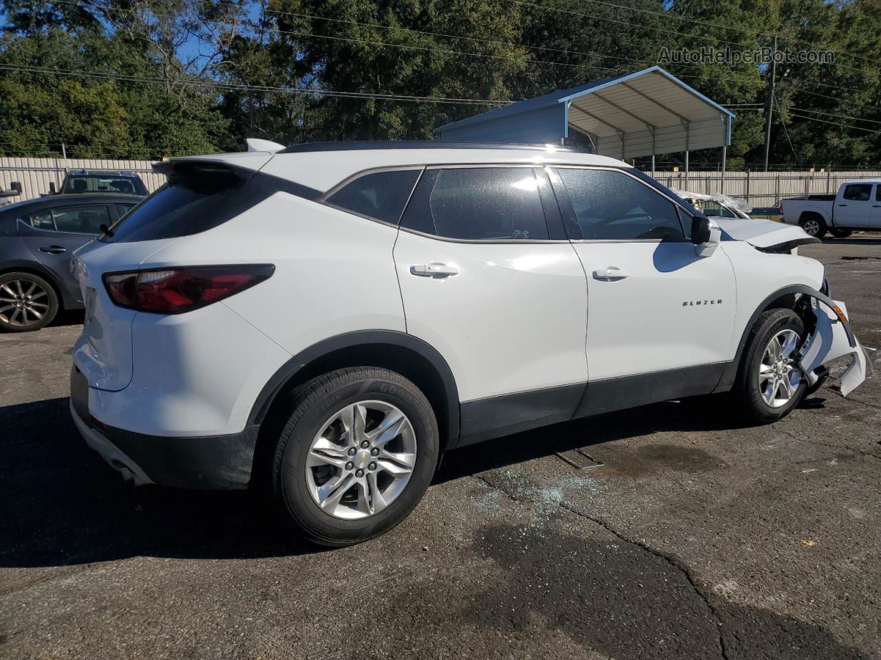 2021 Chevrolet Blazer 3lt White vin: 3GNKBDR46MS548333