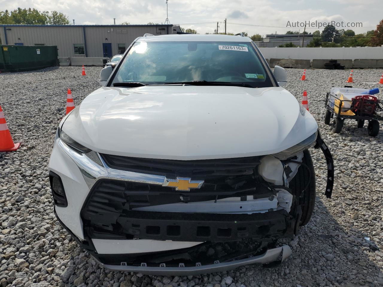 2019 Chevrolet Blazer 3lt White vin: 3GNKBDRS5KS657412