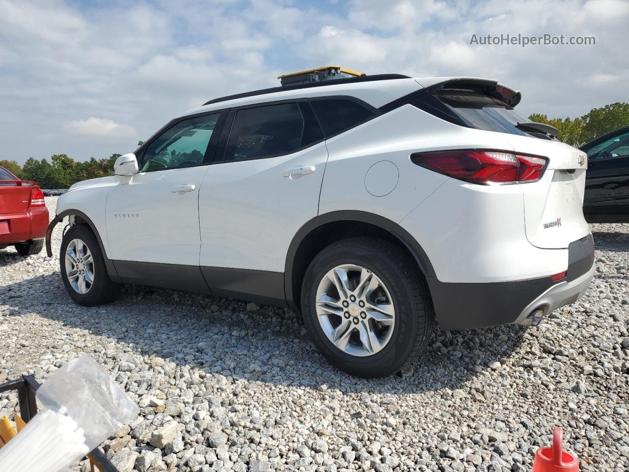 2019 Chevrolet Blazer 3lt White vin: 3GNKBDRS5KS657412