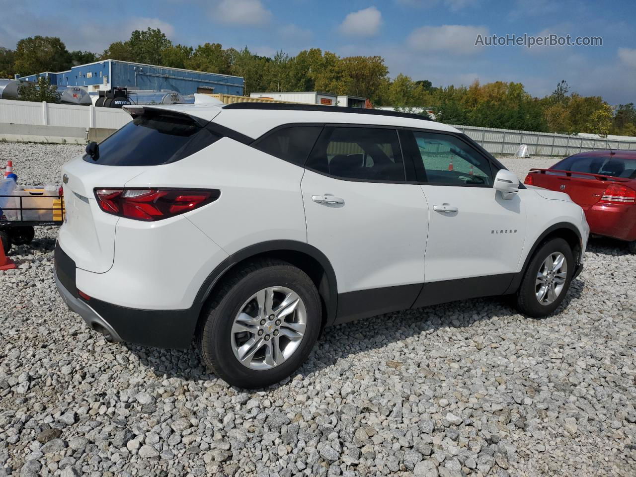 2019 Chevrolet Blazer 3lt White vin: 3GNKBDRS5KS657412