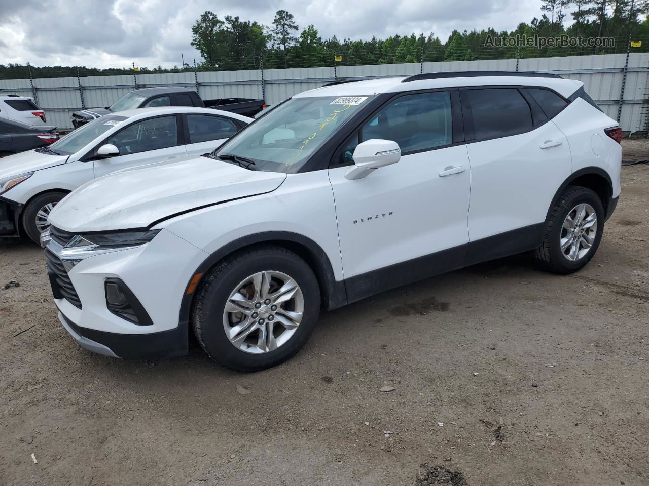 2019 Chevrolet Blazer 3lt White vin: 3GNKBDRS5KS669320