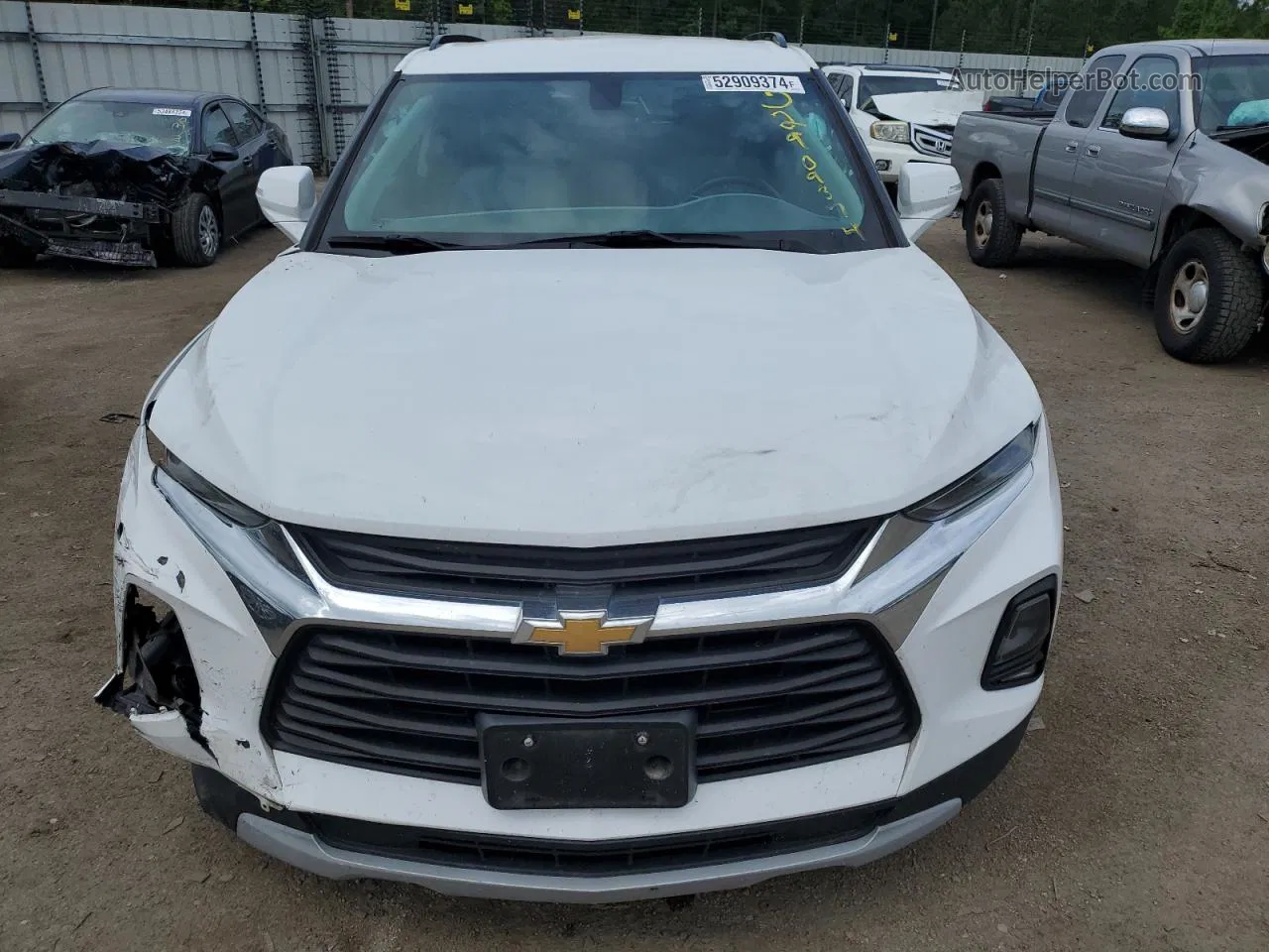 2019 Chevrolet Blazer 3lt White vin: 3GNKBDRS5KS669320