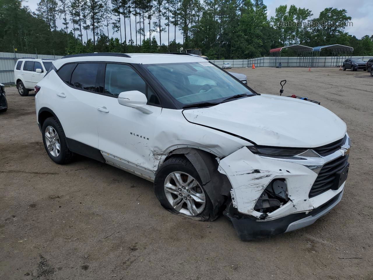 2019 Chevrolet Blazer 3lt White vin: 3GNKBDRS5KS669320