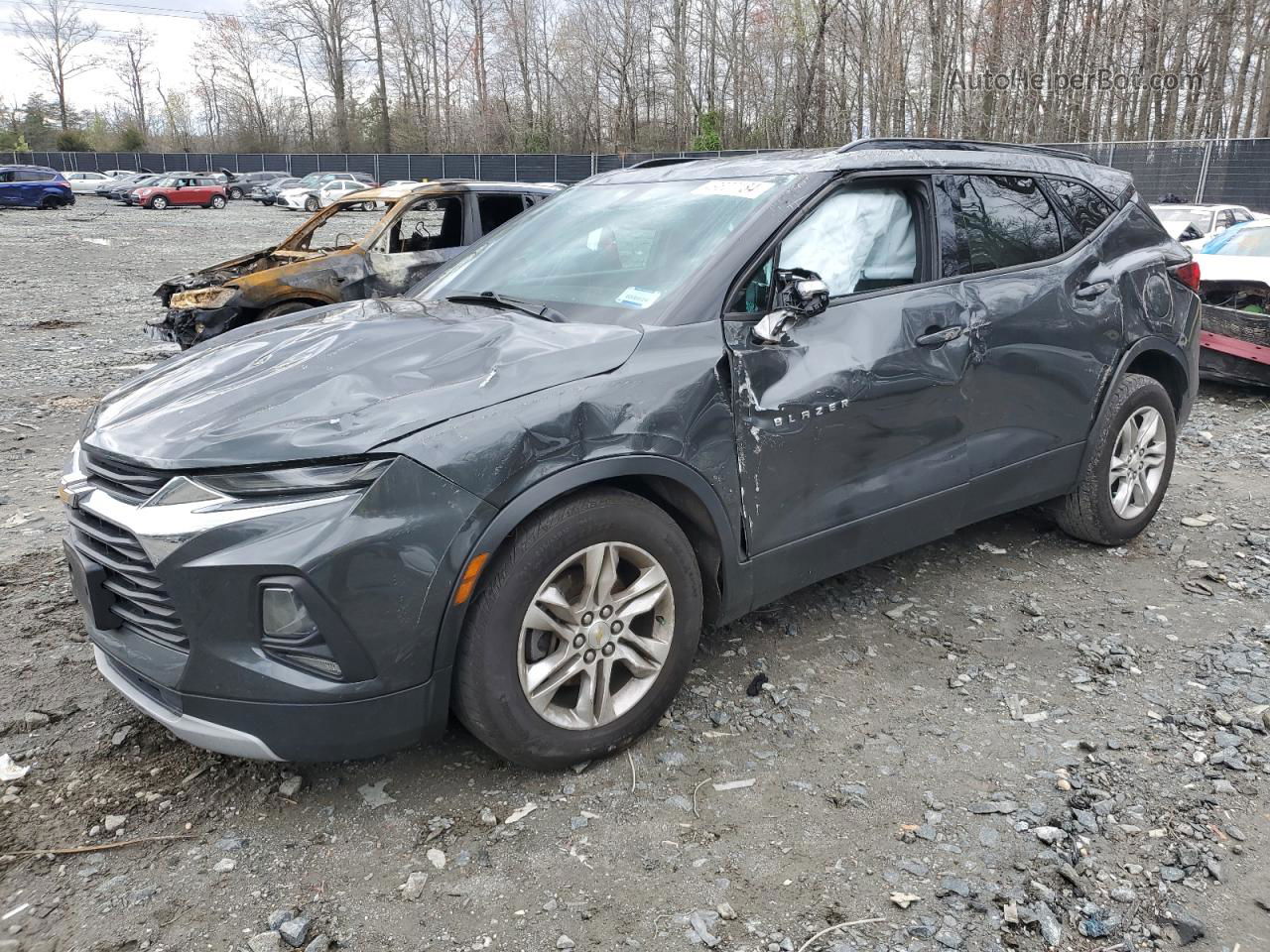 2020 Chevrolet Blazer 3lt Gray vin: 3GNKBDRS6LS551875