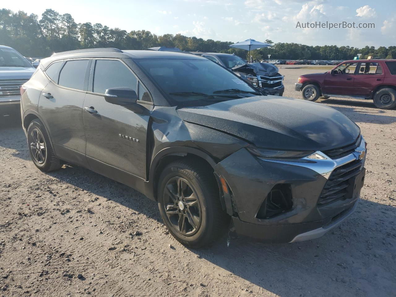 2019 Chevrolet Blazer 3lt Серый vin: 3GNKBDRS7KS590067