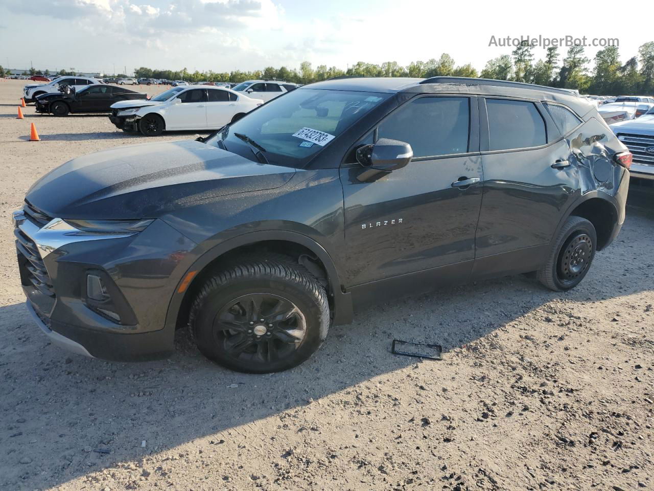 2019 Chevrolet Blazer 3lt Gray vin: 3GNKBDRS7KS590067