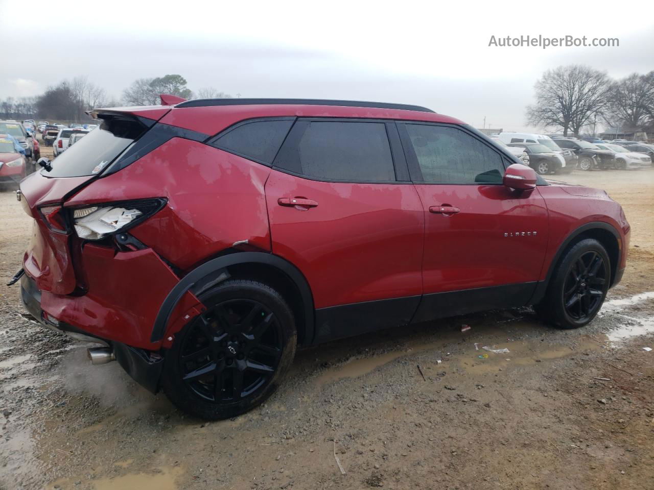 2020 Chevrolet Blazer 3lt Red vin: 3GNKBDRS7LS574498