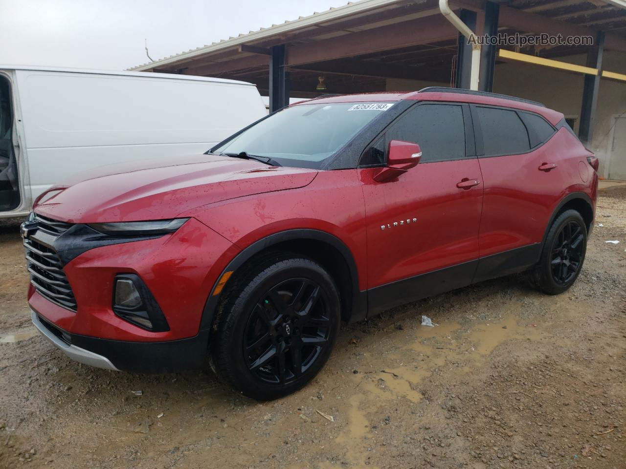 2020 Chevrolet Blazer 3lt Red vin: 3GNKBDRS7LS574498