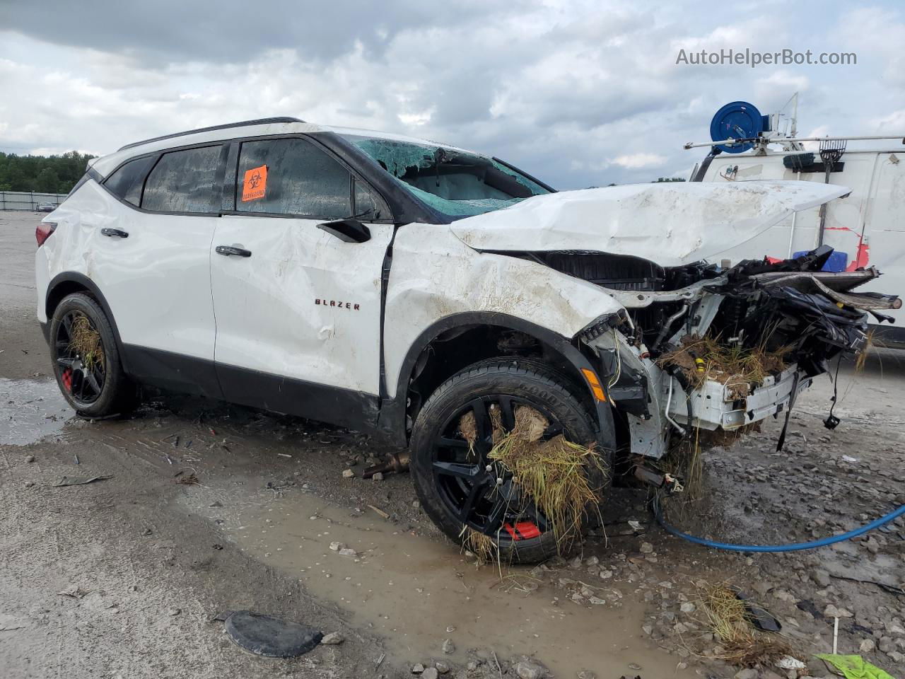 2020 Chevrolet Blazer 3lt White vin: 3GNKBDRS7LS592922